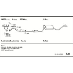 Išmetimo sistema WALKER KIK026635B