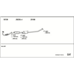 Išmetimo sistema WALKER KIK031191A