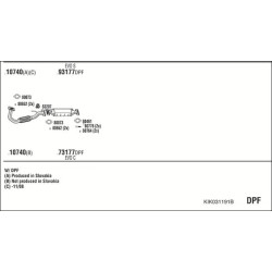 Išmetimo sistema WALKER KIK031191B