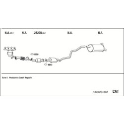 Išmetimo sistema WALKER KIK032041BA