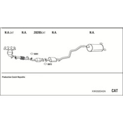 Išmetimo sistema WALKER KIK032042A