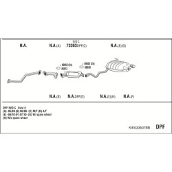Išmetimo sistema WALKER KIK033607BB