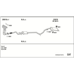 Išmetimo sistema WALKER KIK034737A