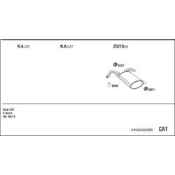 Išmetimo sistema WALKER KIK053302BB