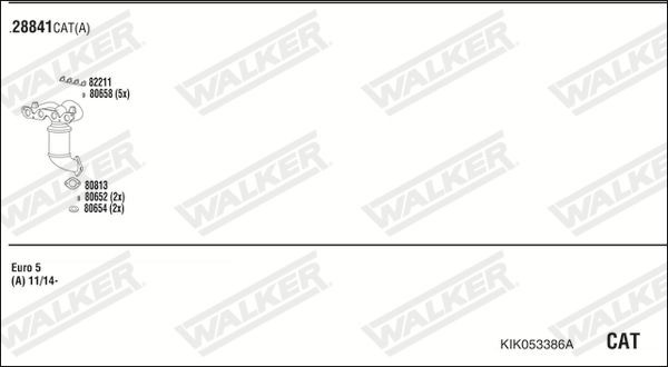 Išmetimo sistema WALKER KIK053386A