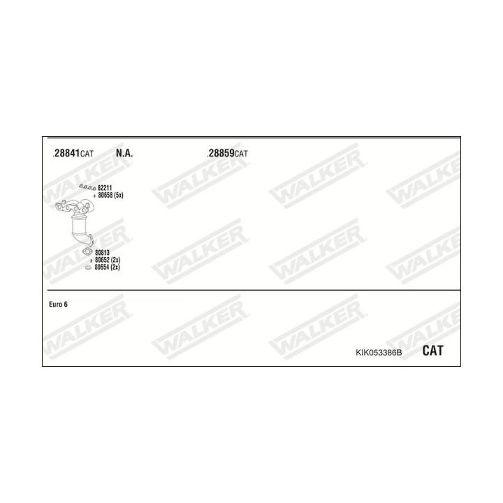 Išmetimo sistema WALKER KIK053386B