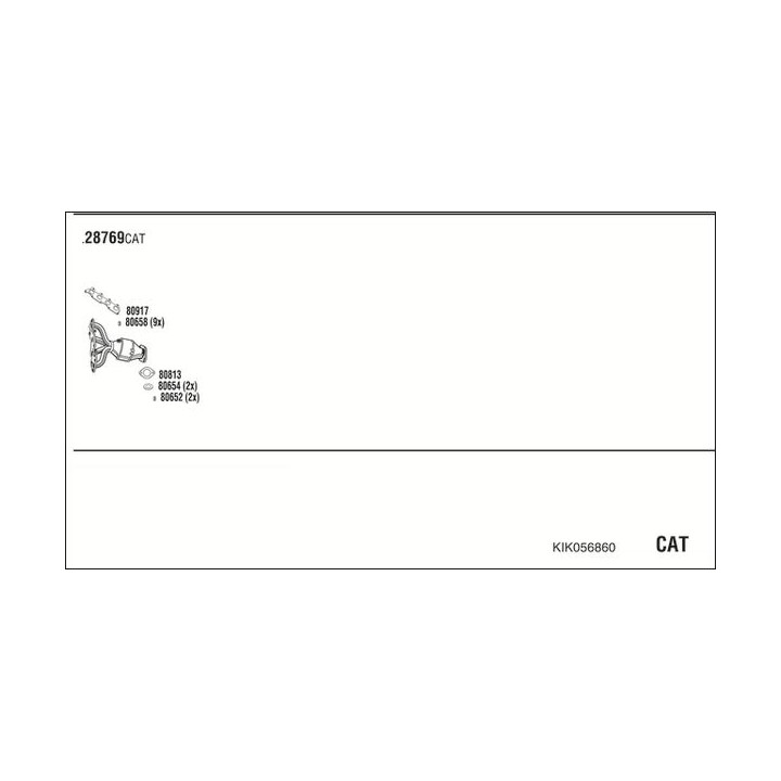 Išmetimo sistema WALKER KIK056860