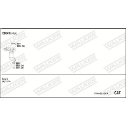 Išmetimo sistema WALKER KIK059296A