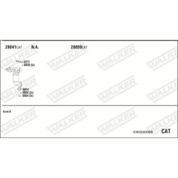 Išmetimo sistema WALKER KIK059296B