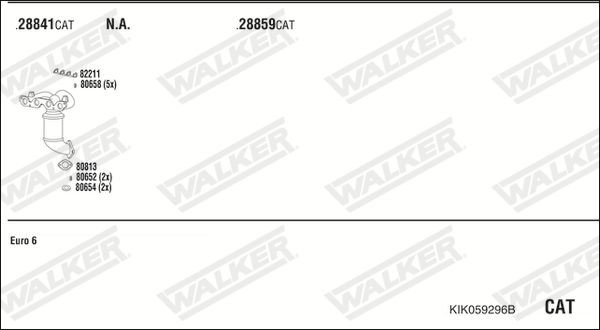 Išmetimo sistema WALKER KIK059296B