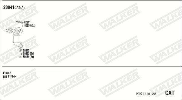 Išmetimo sistema WALKER KIK111912A