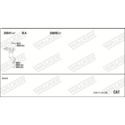 Išmetimo sistema WALKER KIK111912B