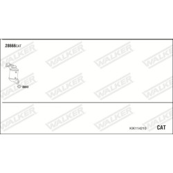 Išmetimo sistema WALKER KIK114210