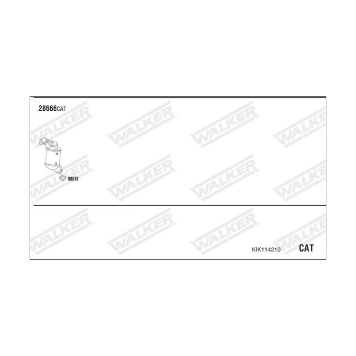 Išmetimo sistema WALKER KIK114210