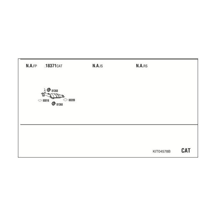 Išmetimo sistema WALKER KIT04578B