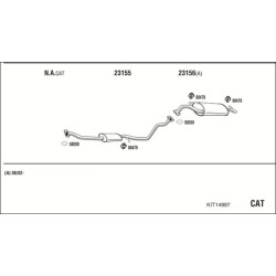 Išmetimo sistema WALKER KIT14887