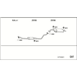 Išmetimo sistema WALKER KIT20821