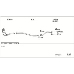 Išmetimo sistema WALKER LN10013