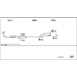Išmetimo sistema WALKER LN10014