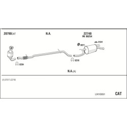 Išmetimo sistema WALKER LN10051