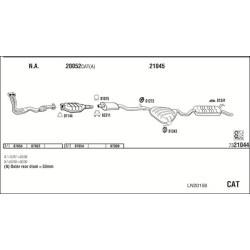 Išmetimo sistema WALKER LN20156