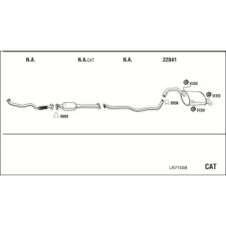 Išmetimo sistema WALKER LN71008