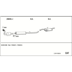 Išmetimo sistema WALKER LNH16804