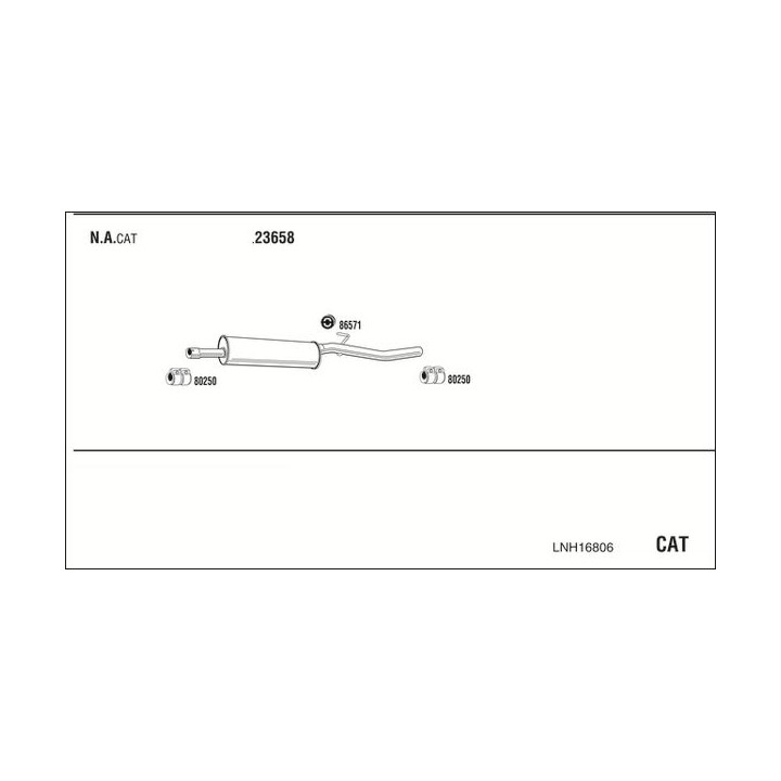 Išmetimo sistema WALKER LNH16806