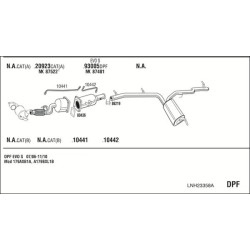 Išmetimo sistema WALKER LNH23358A