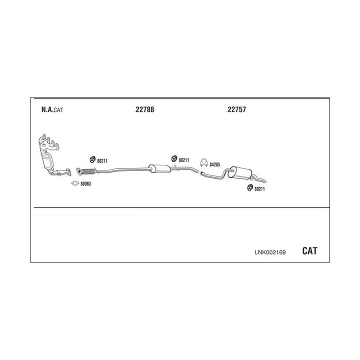 Išmetimo sistema WALKER LNK002169