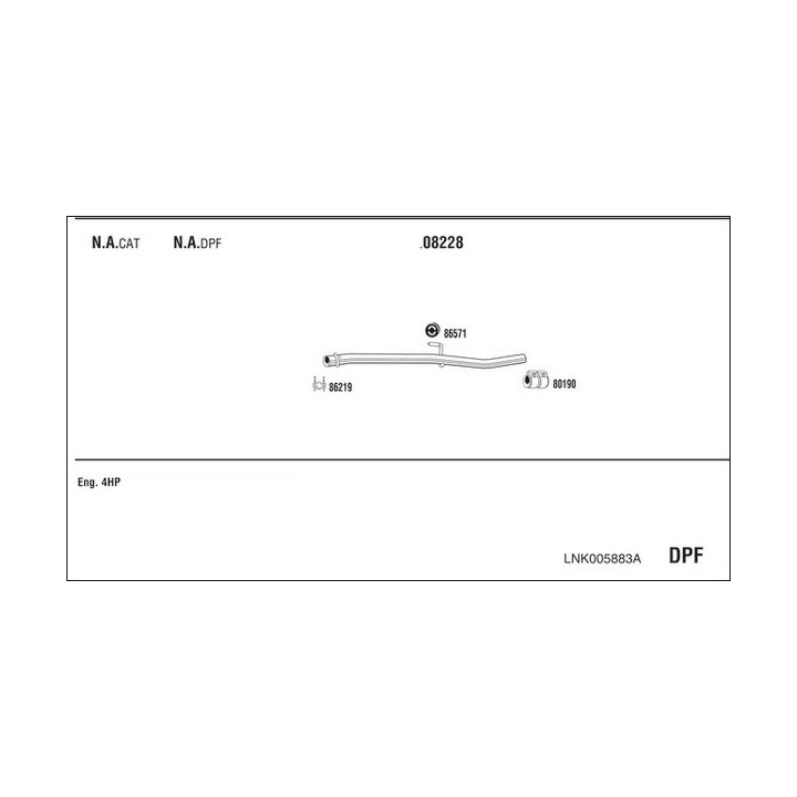Išmetimo sistema WALKER LNK005883A