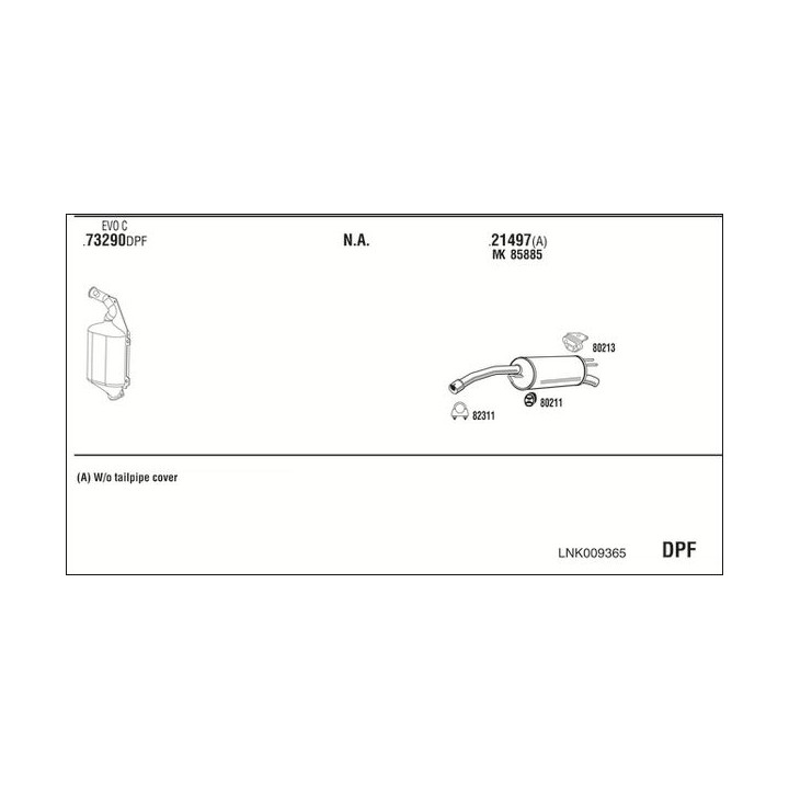 Išmetimo sistema WALKER LNK009365