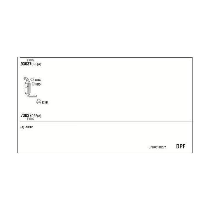 Išmetimo sistema WALKER LNK010271