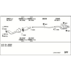 Išmetimo sistema WALKER LNK016807