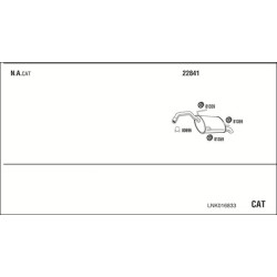 Išmetimo sistema WALKER LNK016833