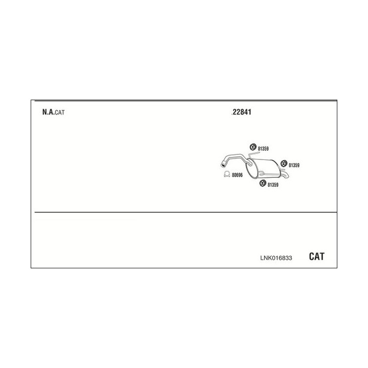 Išmetimo sistema WALKER LNK016833