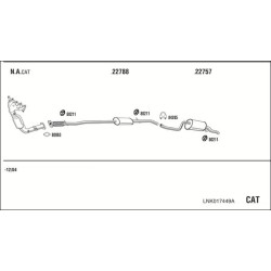 Išmetimo sistema WALKER LNK017449A