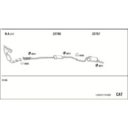 Išmetimo sistema WALKER LNK017449B