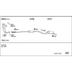 Išmetimo sistema WALKER LNK017450
