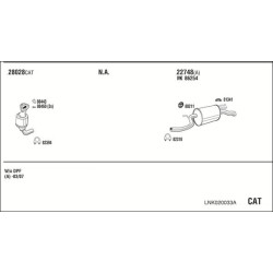 Išmetimo sistema WALKER LNK020033A