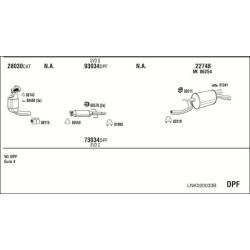 Išmetimo sistema WALKER LNK020033B