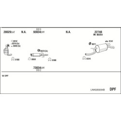 Išmetimo sistema WALKER LNK020034B