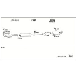 Išmetimo sistema WALKER LNK025512B