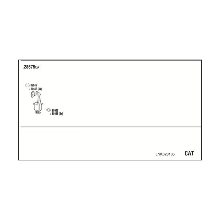 Išmetimo sistema WALKER LNK028135