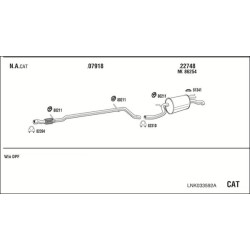 Išmetimo sistema WALKER LNK033592A