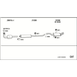 Išmetimo sistema WALKER LNK133025