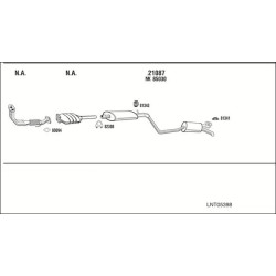 Išmetimo sistema WALKER LNT05398