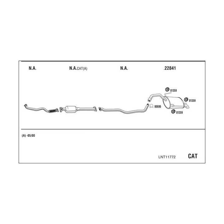 Išmetimo sistema WALKER LNT11772