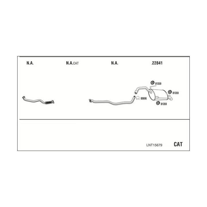 Išmetimo sistema WALKER LNT15679