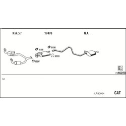 Išmetimo sistema WALKER LR50004